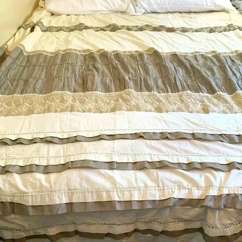 KAS Australia Australian King Duvet Cover 96” wide 88” long, 100% cotton